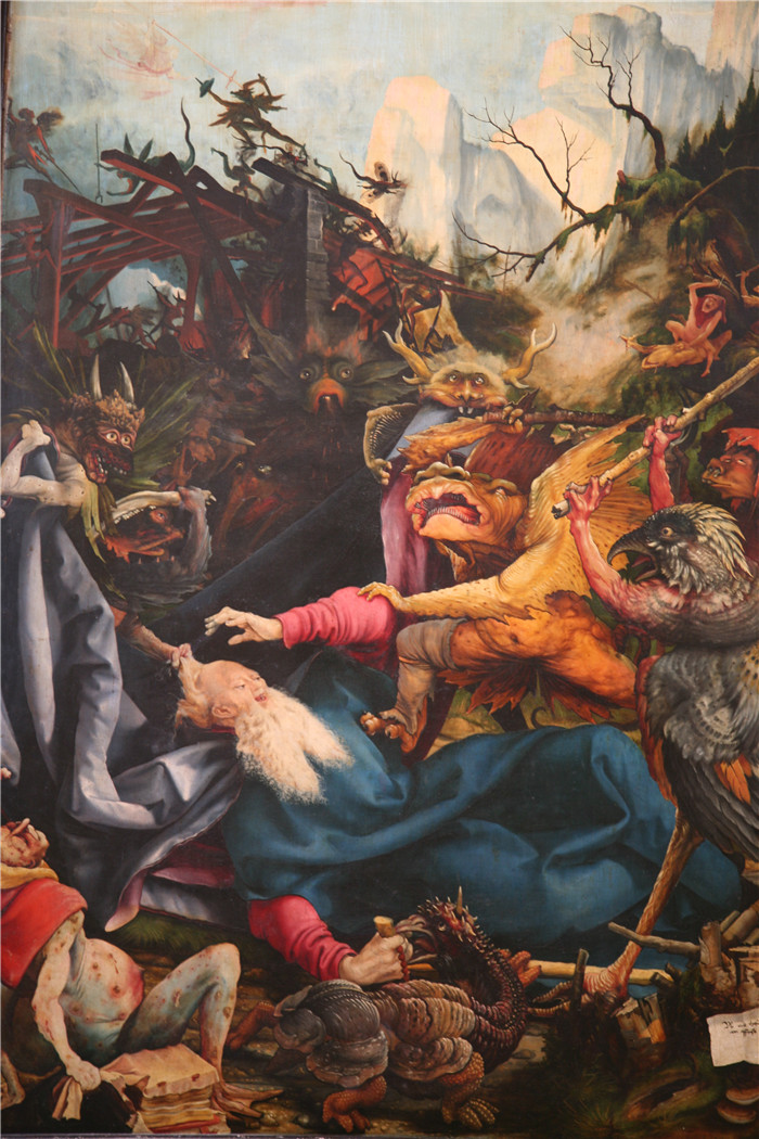 马蒂亚斯·格吕内瓦尔德（Matthias Grünewald）作品-圣安东尼的诱惑