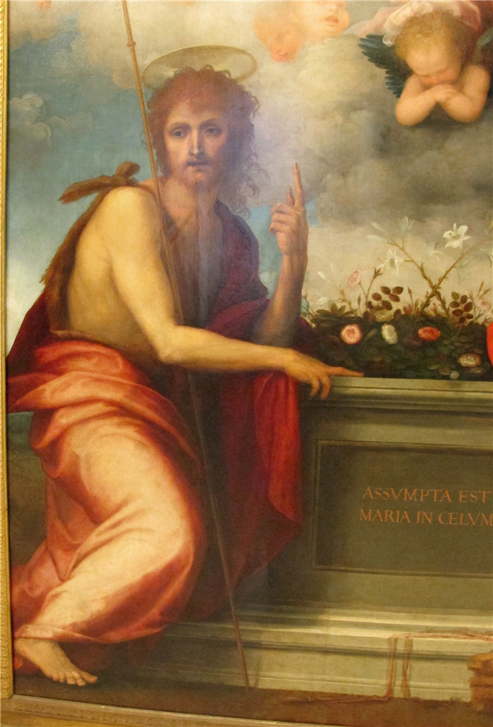 弗拉·巴尔托洛梅奥（Fra Bartolomeo）作品-施洗约翰和亚历山大的凯瑟琳，1516年 1