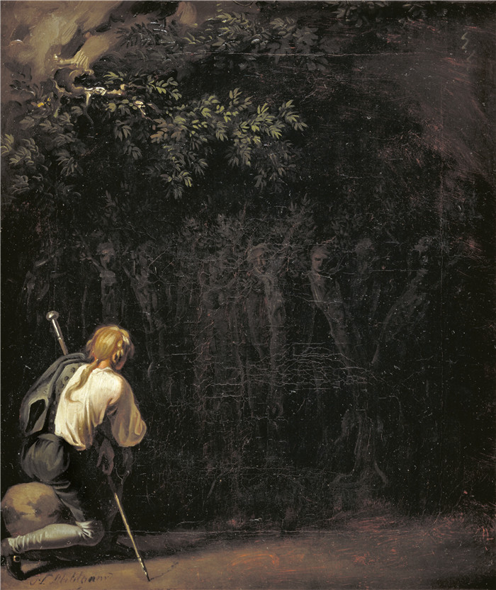 尼古拉·阿比嘉 （Nicolai Abildgaard ）-Potuans 在深不可测之神节上的祈祷