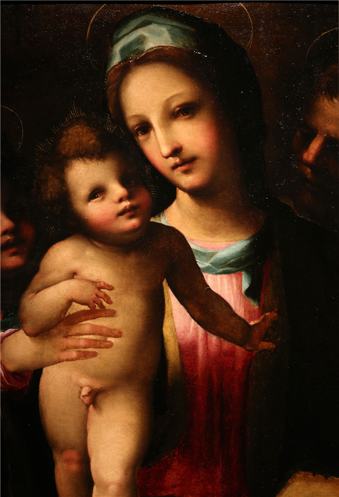 多梅尼科.贝卡富米(Domenico Beccafumi)作品-圣约翰的神圣家庭