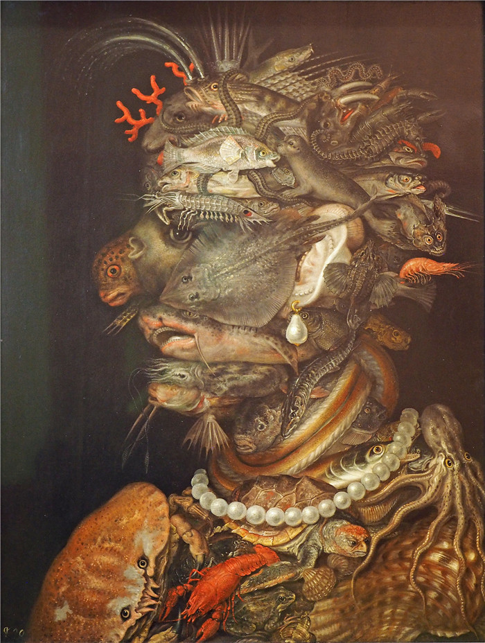 朱塞佩·阿辛博多（Giuseppe Arcimboldo）-水的寓言