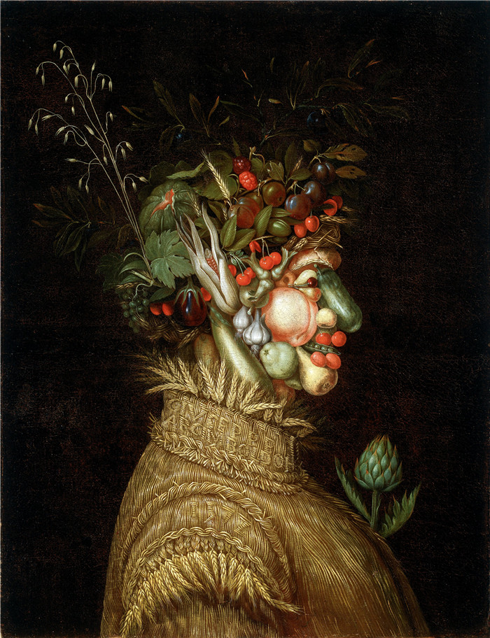 朱塞佩·阿辛博多（Giuseppe Arcimboldo）-寓言肖像 - “夏天”