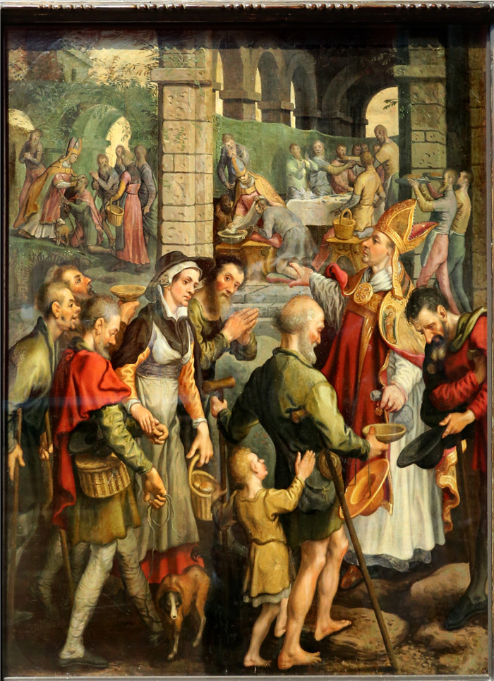 彼得·埃森（Pieter Aertsen）作品-一位身份不明的圣主教的生平场景