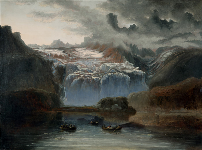 佩德·巴尔克(Peder Balke)作品-冰川, Jostedalsbreen