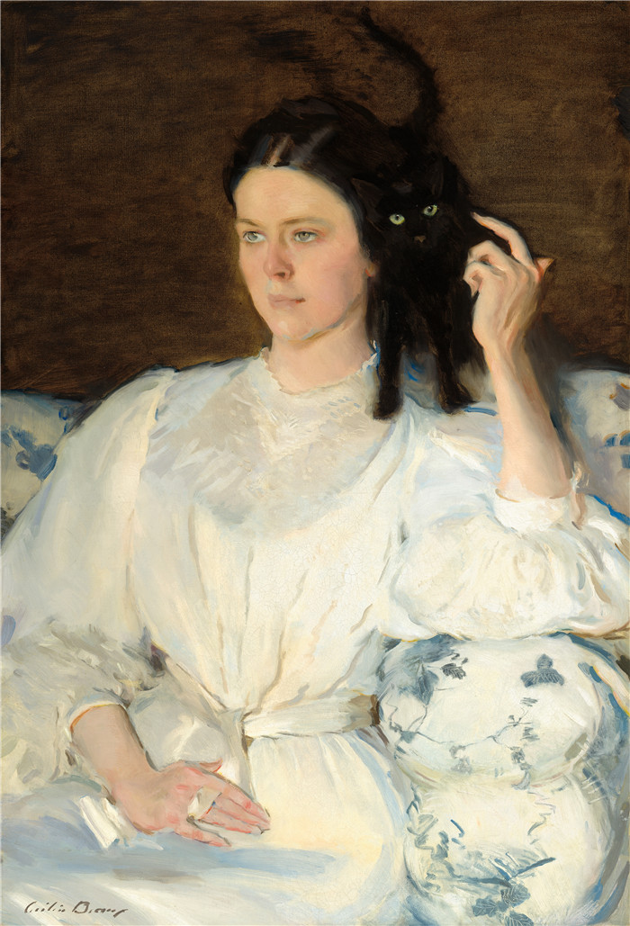 塞西莉亚·博克斯(Cecilia Beaux)作品-西塔和萨里塔