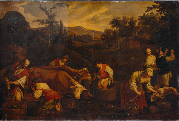 弗朗切斯科·巴萨诺（Francesco Bassano the Younger） 的画作-秋天