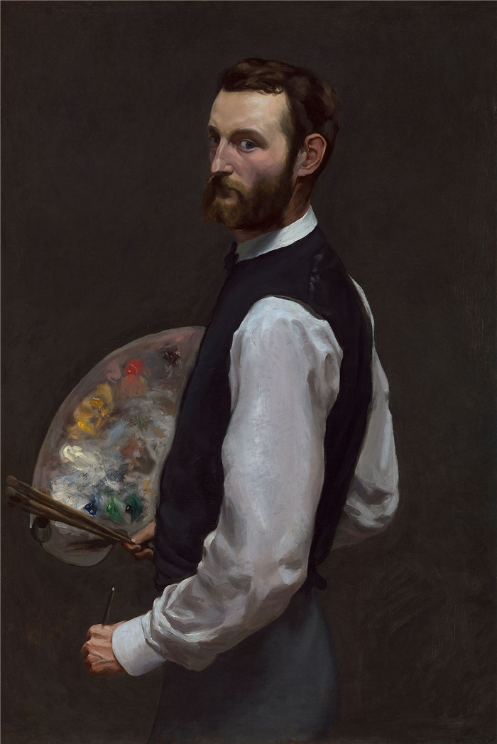 弗雷德里克·巴泽（Frédéric Bazille）-自画像