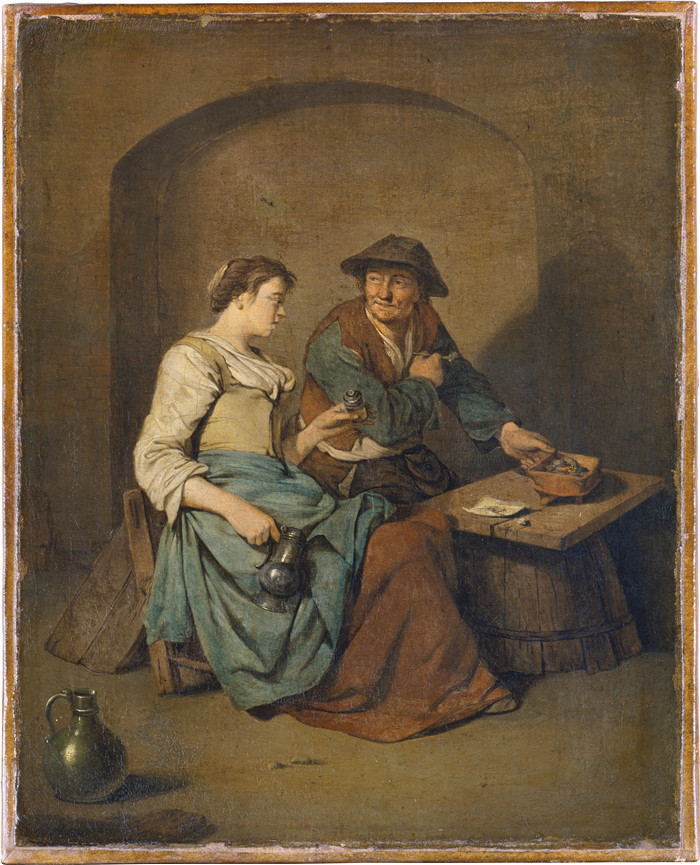 科内利斯·彼得斯·贝加（Cornelis Pietersz Bega）作品-小酒馆场景