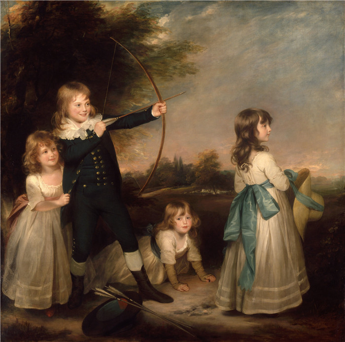 威廉·比奇（William Beechey）作品-古怪的孩子