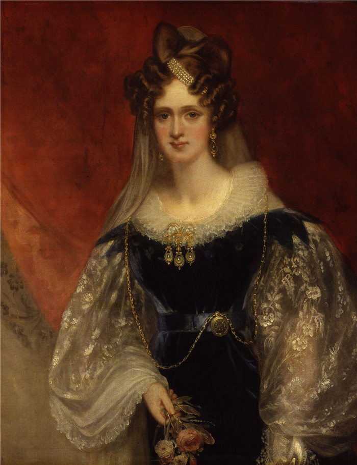 威廉·比奇(William Beechey)作品-阿德莱德女王(Saxe-Meiningen 的阿德莱德公主)