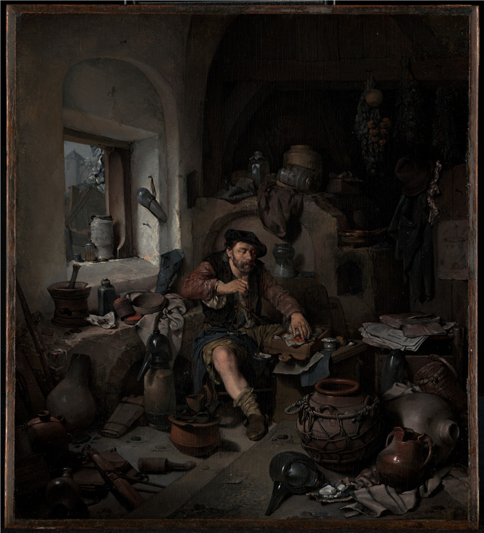 科内利斯·彼得斯·贝加（Cornelis Pietersz Bega）作品-炼金术士