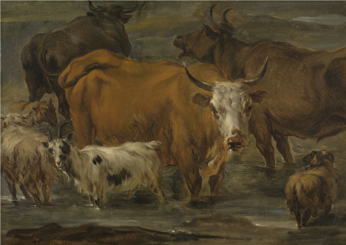 尼古拉斯·贝赫姆（Nicholaes Berchem）作品-动物研究