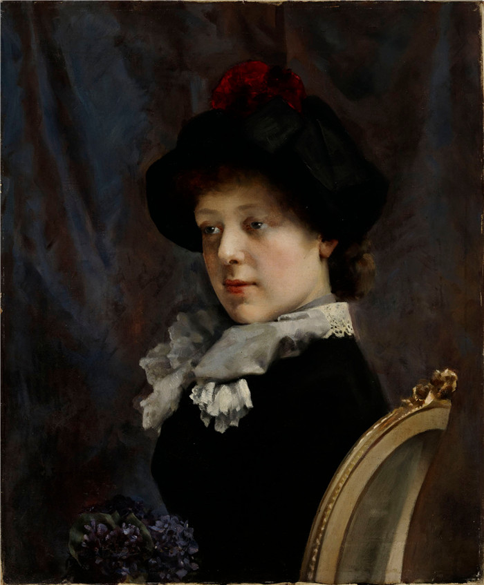 贡纳尔·伯恩特森（Gunnar Berndtson）作品-一位女士的肖像