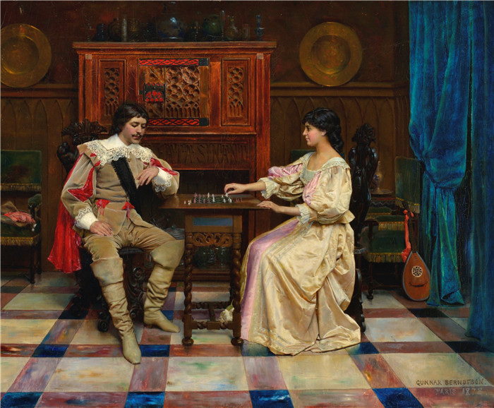 贡纳尔·伯恩特森（Gunnar Berndtson）作品-棋手