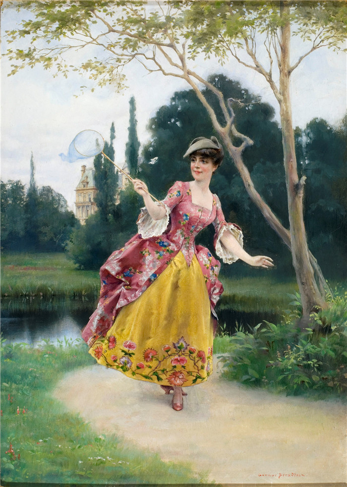 贡纳尔·伯恩特森（Gunnar Berndtson）作品-花园田园诗