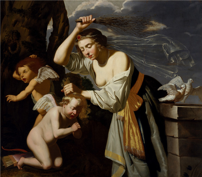 扬·范·比勒特（Jan Van Bijlert）作品-维纳斯责备丘比特