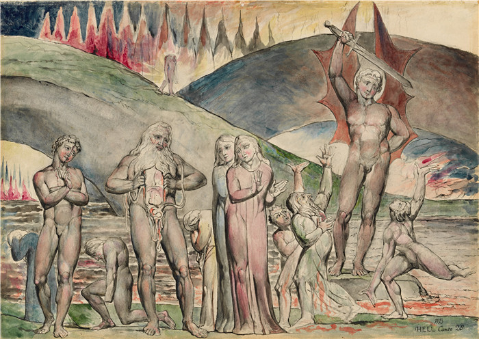 威廉·布莱克（William Blake）作品-裂者和不和谐的播种者 - 马霍姆特