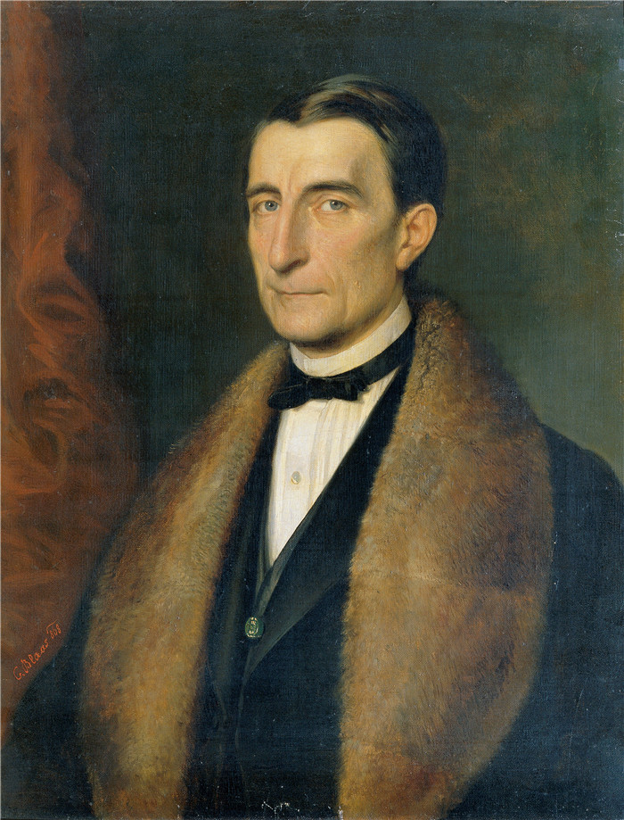 卡尔·冯·布拉斯 （Karl von Blaas）作品-Heinrich Clemens Freiherr Purtscher von Eschenburg