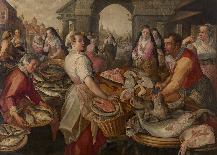 约阿希姆·布克莱尔(Joachim Beuckelaer)作品-De vismarkt