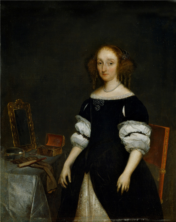 杰拉德·特·伯奇（Gerard ter Borch）作品-佩特罗内拉·德·瓦尔特的肖像