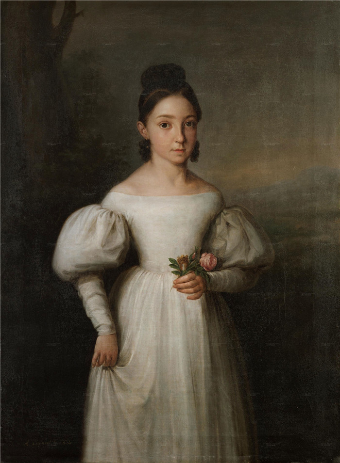 安东尼奥·玛丽亚·埃斯基韦尔(Antonio Maria Esquivel)油画-Luisa Teresa de Borbon y Borbon 1824–1900