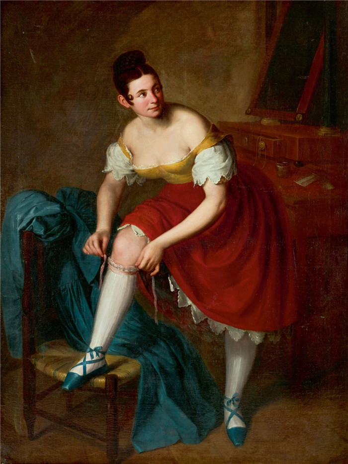 安东尼奥·玛丽亚·埃斯基韦尔(Antonio Maria Esquivel)油画-PORTRAIT OF A DANCER