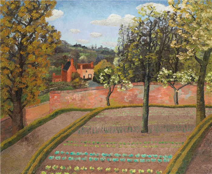《本顿角花园》塞德里克·莫里斯(Cedric Morris)-Garden, Benton End