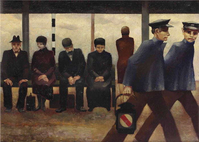 《车站已停止》威廉·奥普茨(Willem Oepts)作品-station te uitgeest