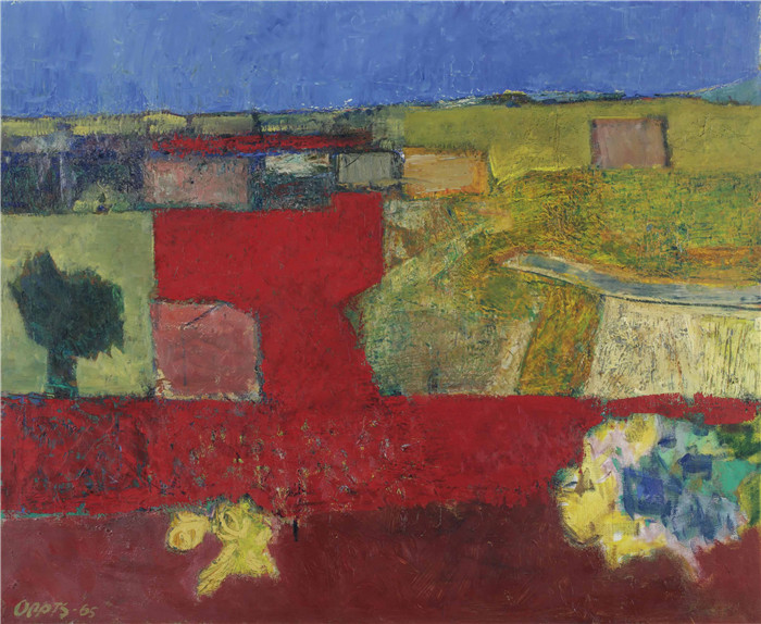 威廉·奥普茨（Willem Oepts）作品-风景landschap in languedoc