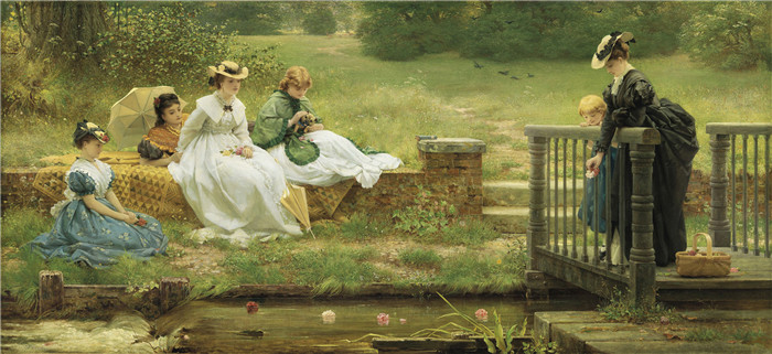 乔治·邓禄普·莱斯利(George Dunlop Leslie)油画-财富Fortunes