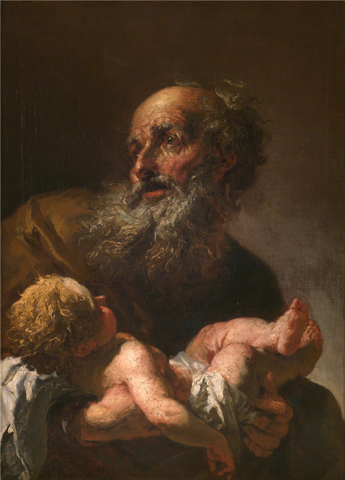 彼得·布兰德尔（Peter Brandl）-西蒙与婴儿耶稣Simeon with Infant Jesus