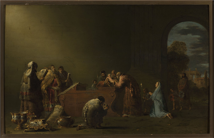 《基督的割礼》理查德·布拉肯伯格(Richard Brakenburgh)作品-Circumcision of Christ - M.Ob.559 - National Museum in Warsa