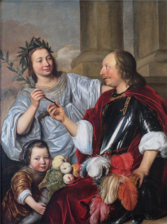 《寓言式家庭肖像》扬·德·布雷（Jan de Bray）-'Allegorical Family Portrait' 