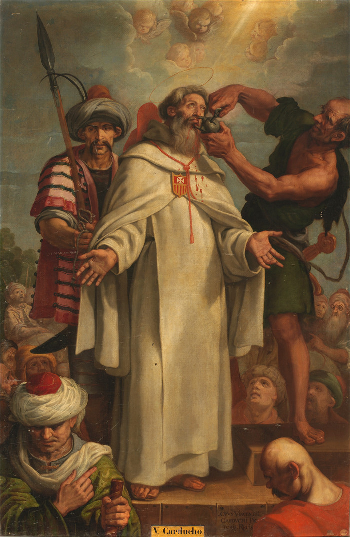 文森佐·卡尔杜奇 （Vincenzo Carducci，又名Vicente Carducho） 的画作-圣拉蒙·诺纳托的殉难