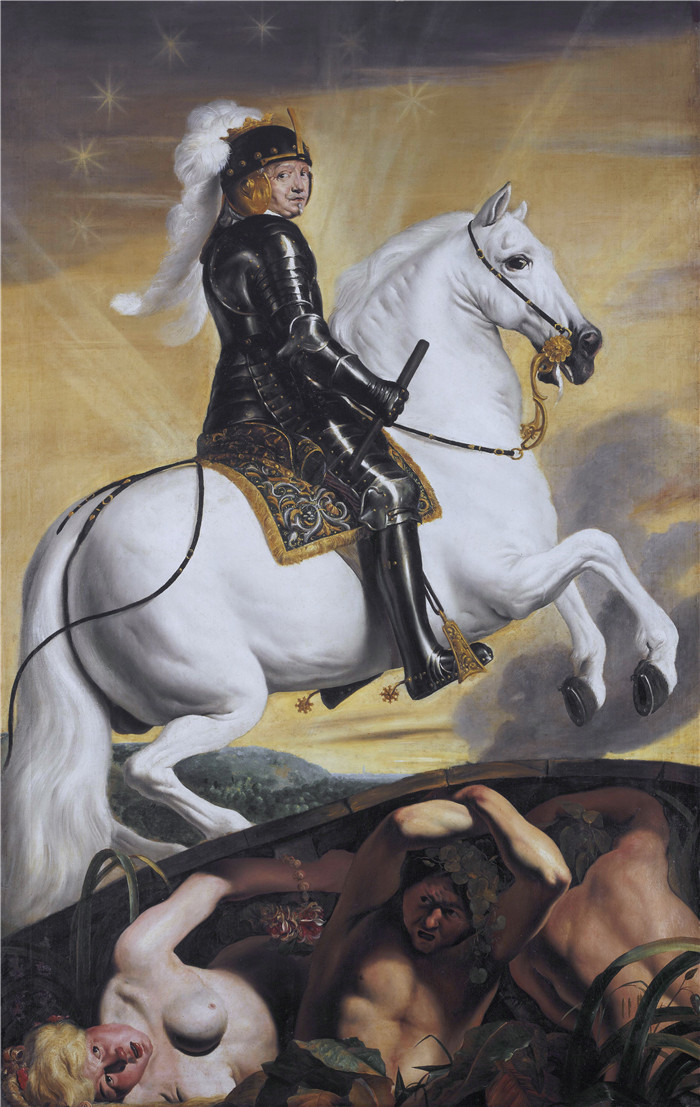 雅各布·范·坎彭 (Jacob van Campen) 的画作-掌管水域的武装人员