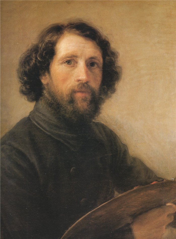 乔瓦尼·卡诺瓦利 (Giovanni Carnovali) 的肖像-自画像self portrait painting