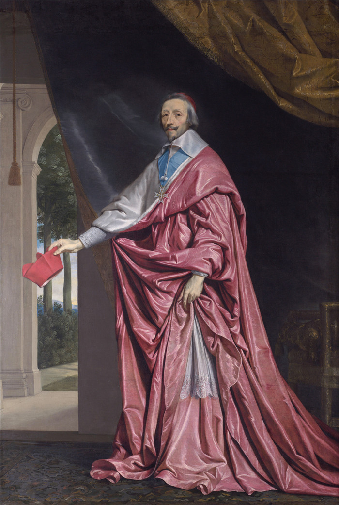 菲利普·德·尚帕涅(Philippe de Champaigne)-Cardinal de Richelieu