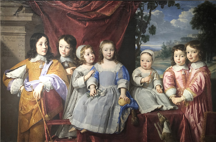 《兰斯儿童》菲利普·德·尚帕涅(Philippe de Champaigne)- Reims musee Enfants Habert de Montmort rwk