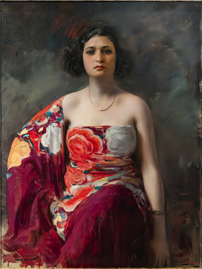 拉蒙·卡萨斯 （Ramon Casas） 的画作-La Trini - Museu Nacional d'Art de Catalunya