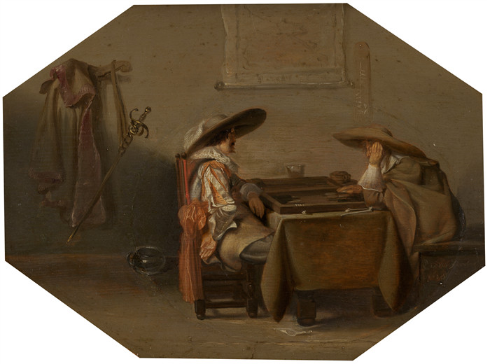 彼得·科德 （Pieter Codde）作品-球员Tric Trac Players