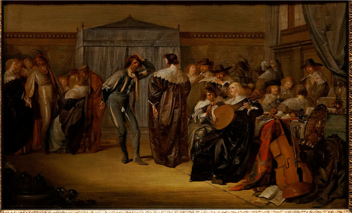 彼得·科德 (Pieter Codde)作品-戴着面具的舞者Den Haag Mauritshuis Pieter Codde (1599 1678) Merry Company with