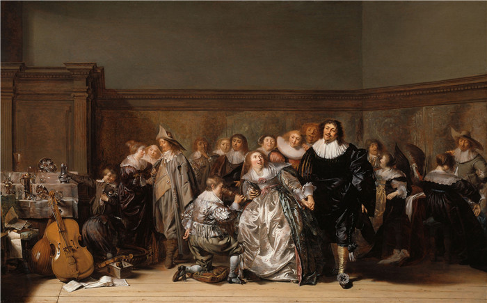 彼得·科德 （Pieter Codde）作品-一家优雅的公司An Elegant Company