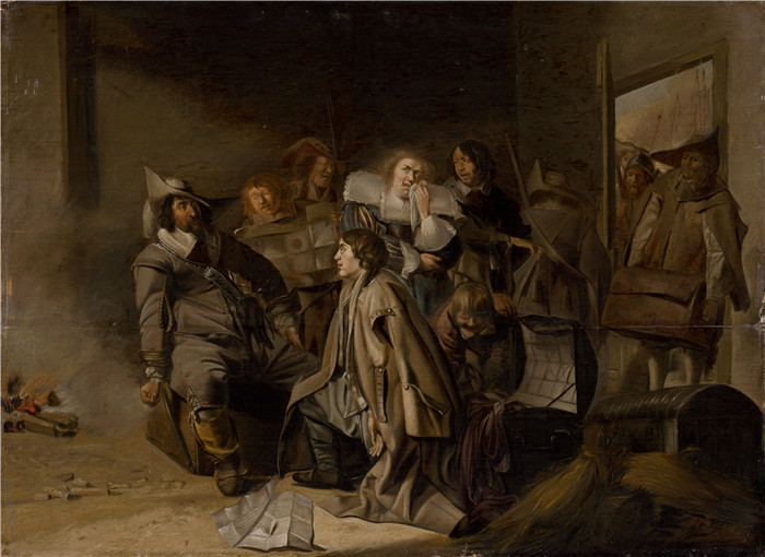 彼得·科德 （Pieter Codde）作品-一个囚犯的审问Codde   A Questioning of a Prisoner
