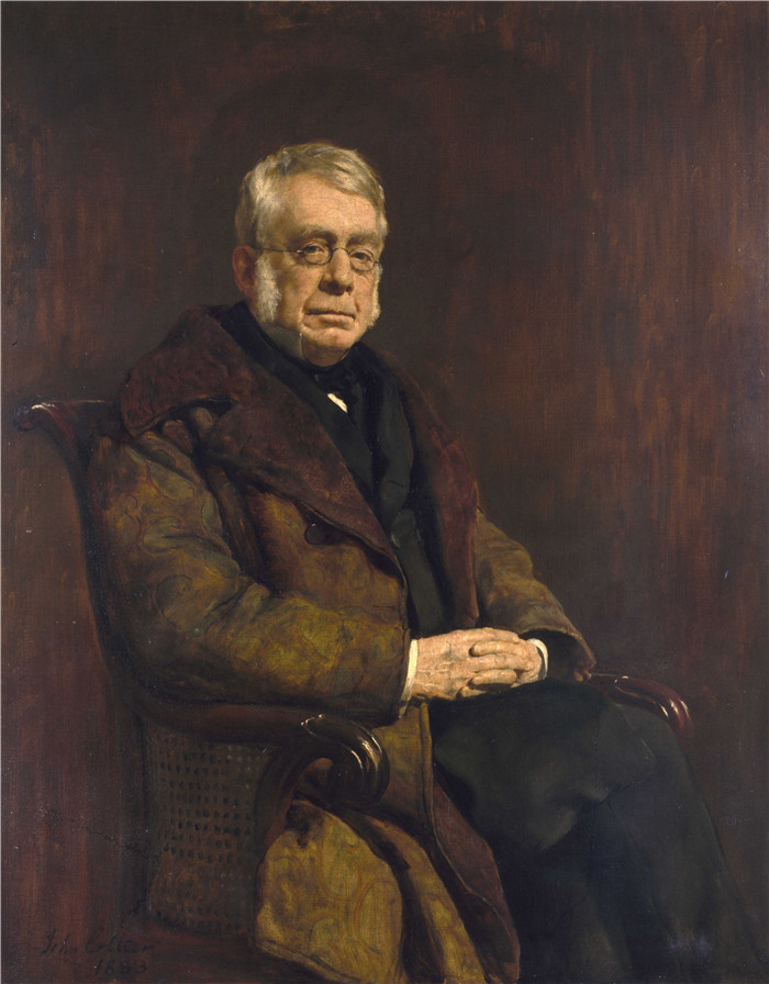 约翰·科利尔 （John Collier） 的画作-乔治·比德尔·艾里爵士Sir George Biddell Airy, 1801-1892