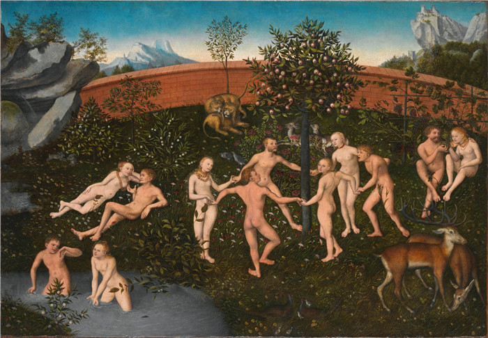 《金色时代》老卢卡斯·克拉纳赫（Lucas Cranach the Elder）作品-Das Goldene Zeitalter 