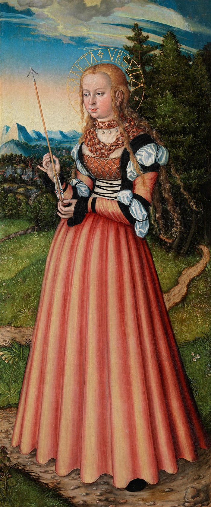 老卢卡斯·克拉纳赫（Lucas Cranach the Elder）作品-普菲尔茨海尔祭坛圣乌尔苏拉