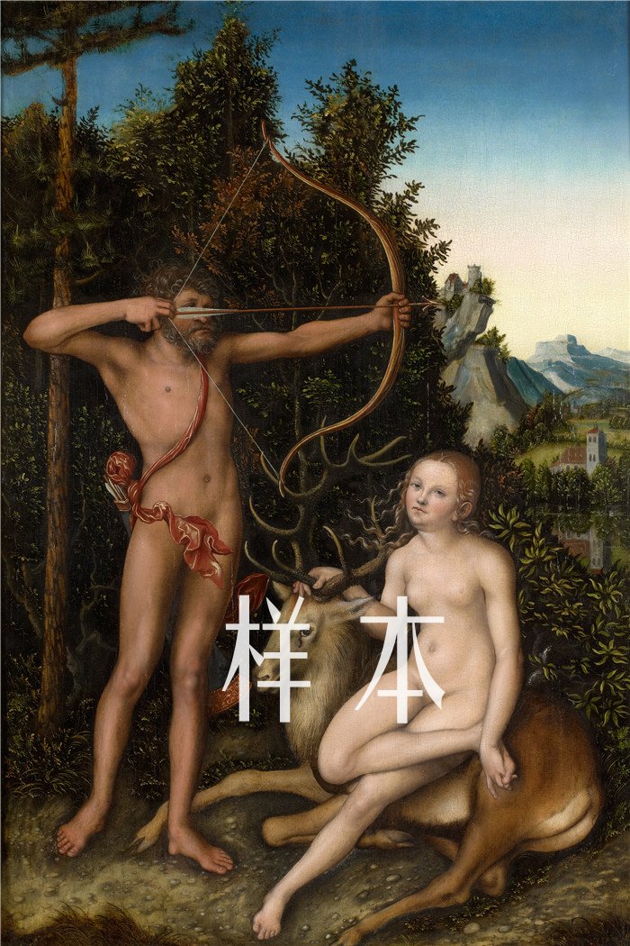 老卢卡斯·克拉纳赫（Lucas Cranach the Elder）作品-阿波罗和戴安Apollo and Diana