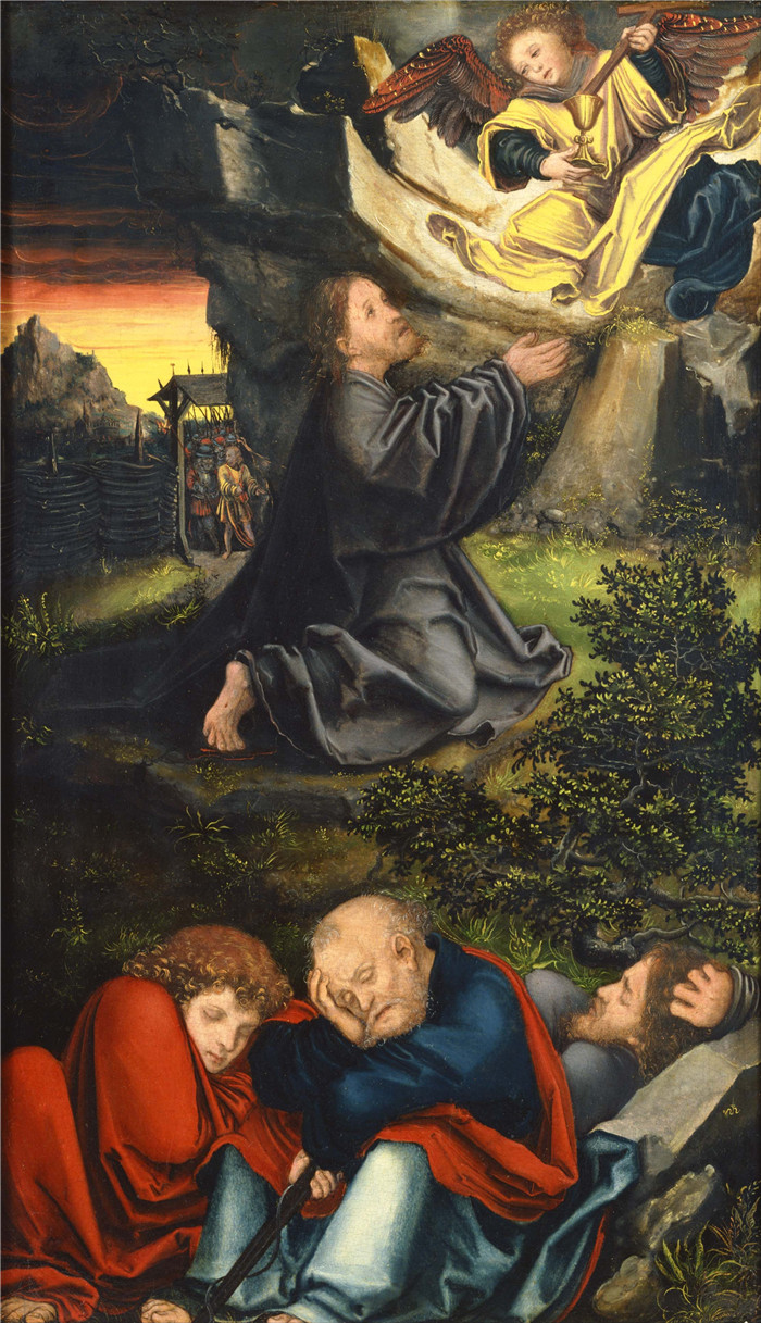 老卢《客西马尼园》卡斯·克拉纳赫（Lucas Cranach the Elder）作品-The Garden of Gethsemane