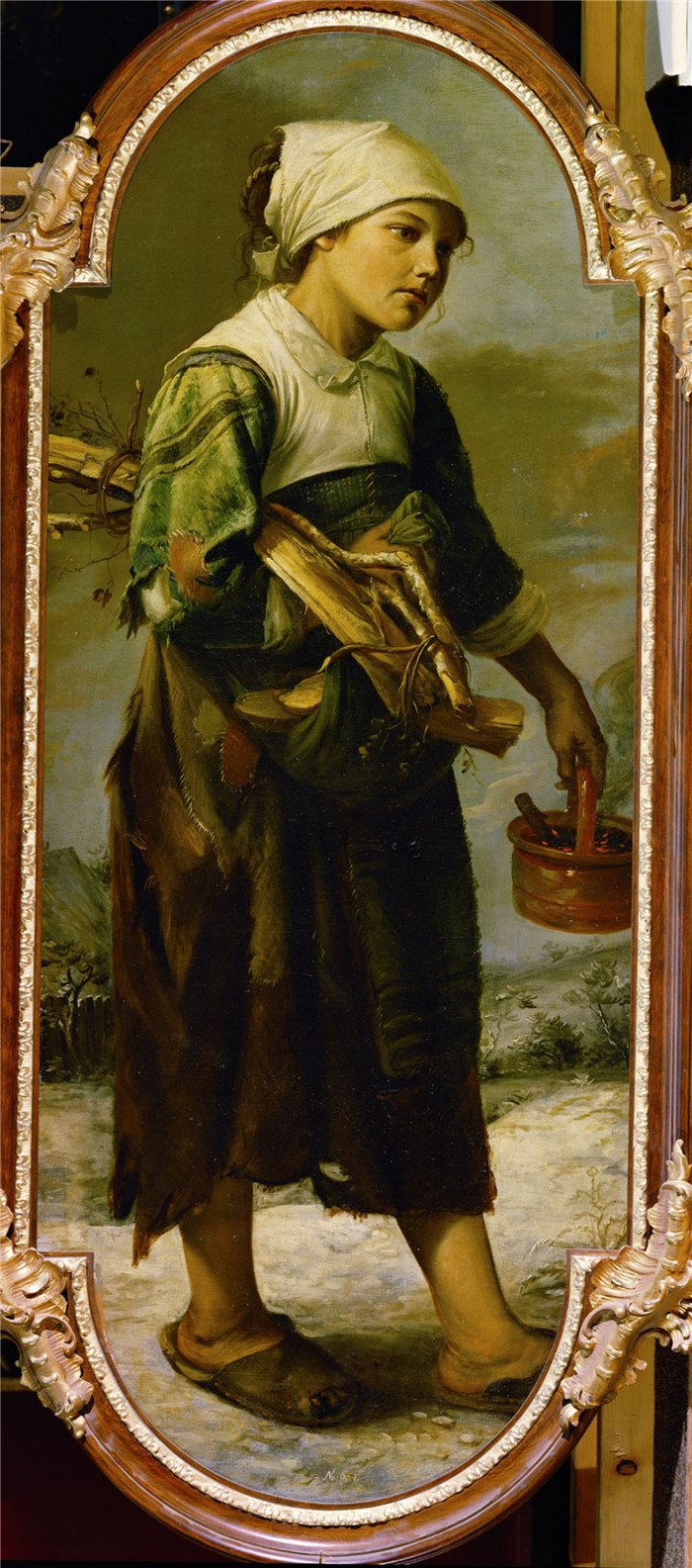 《乞讨女孩》乔斯·范·克雷斯贝克（Joos van Craesbeeck）作品-Bettlermädchen