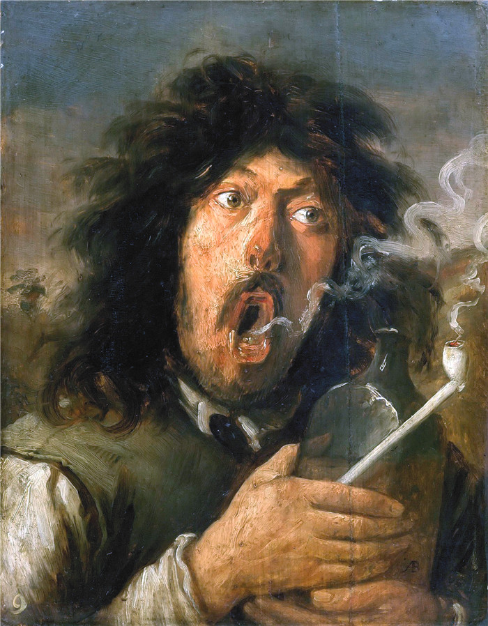 《吸烟者》乔斯·范·克雷斯贝克（Joos van Craesbeeck）作品-The Smoker